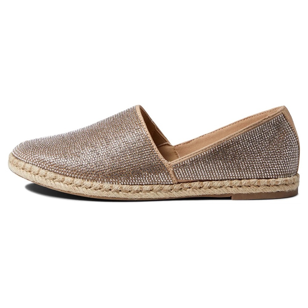 NEW Anne Klein Women’s Rhinestone Encrusted Kael Slip On Espadrille Sandals - Picture 4 of 5